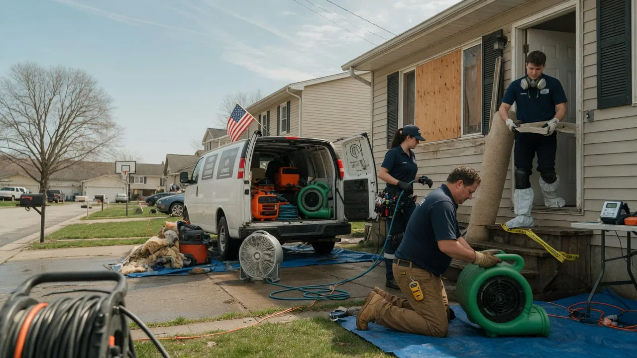 Water Damage Restoration in Pleasantville, OH near me